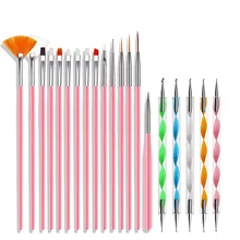 Professional Nail Art Brushes Set Line Art Brush Nail Extension Tool Pen Nail Art Drawing Liner Brush Set