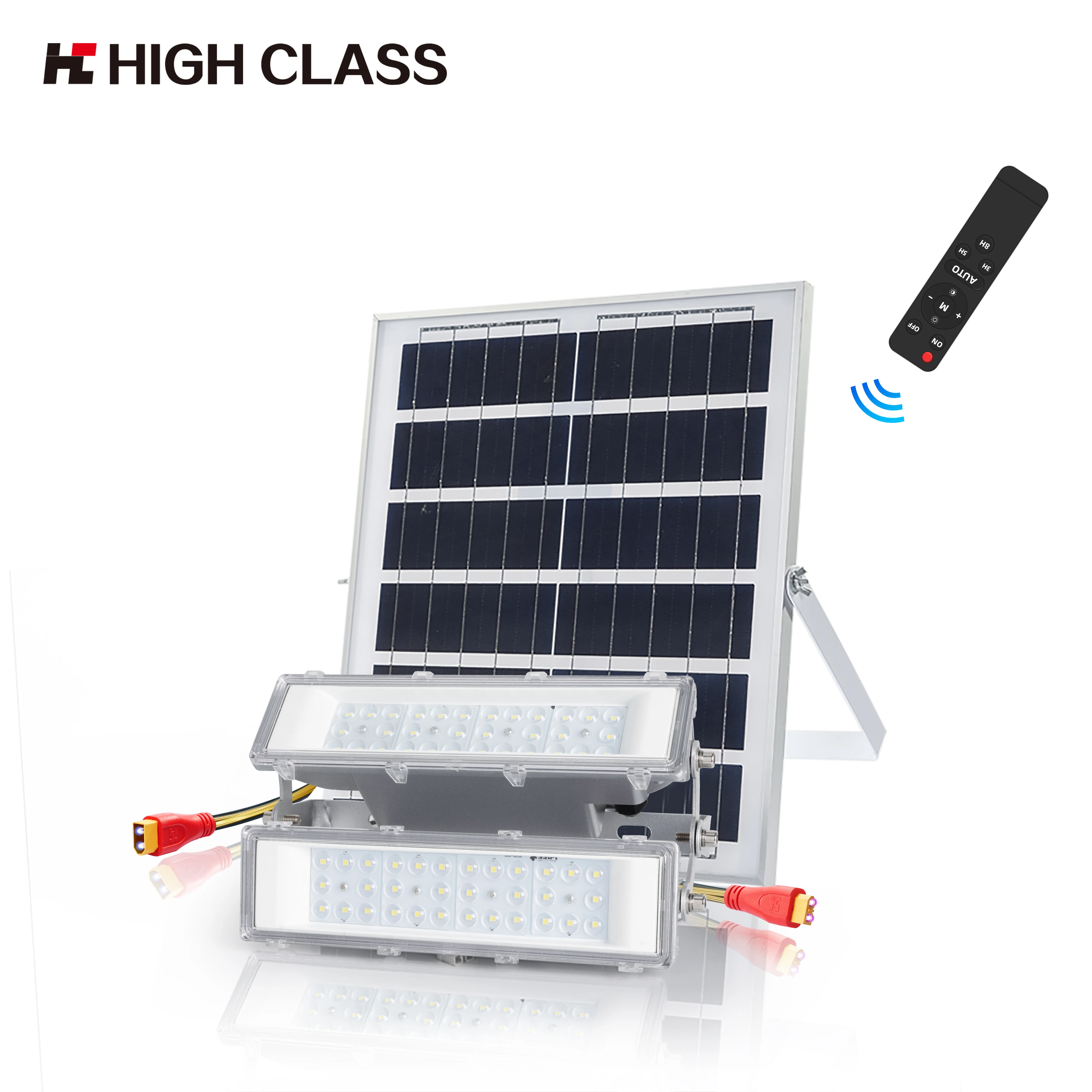 HIGH CLASS Factory Wholesale High Quality Luminous Patent 50w 100w Solar Flood Light