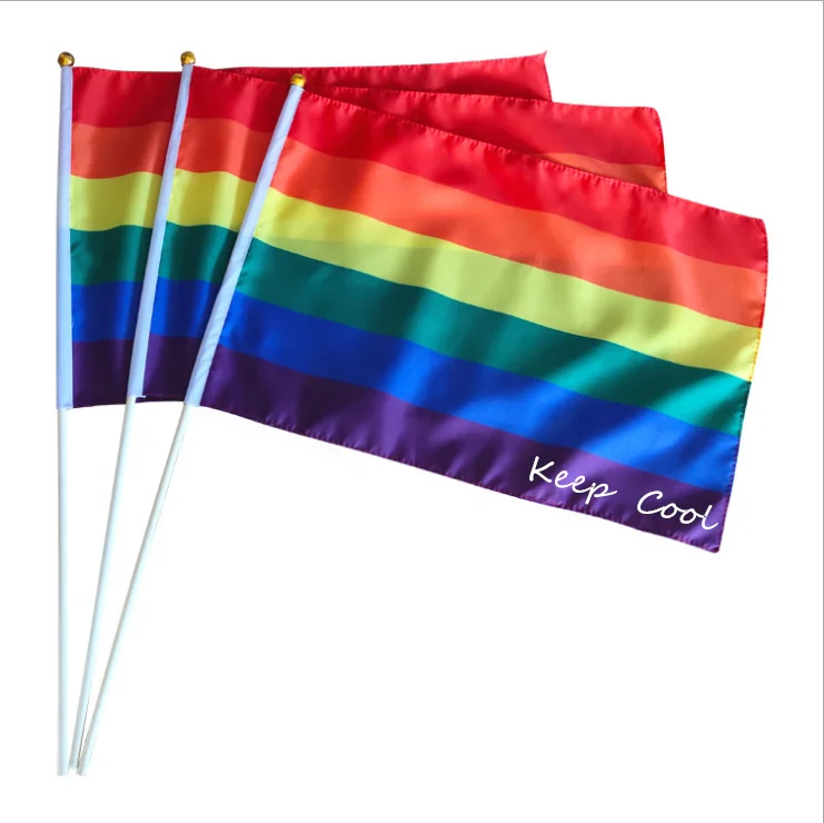 Customised Tour Guide Screen Hand Held Flag Sublimation Printed Promotion Advertising Promotion Flag Banner Small Paper Flags
