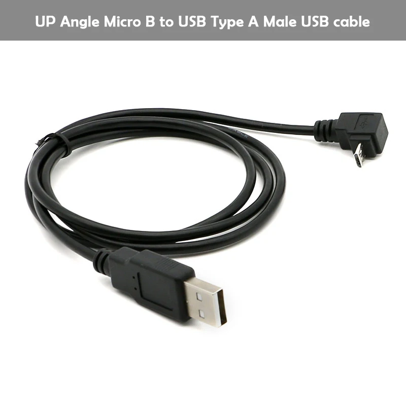 OEM Factory Data Sync Charging Right Angel 90 Degree Micro B Type C  USB Cable