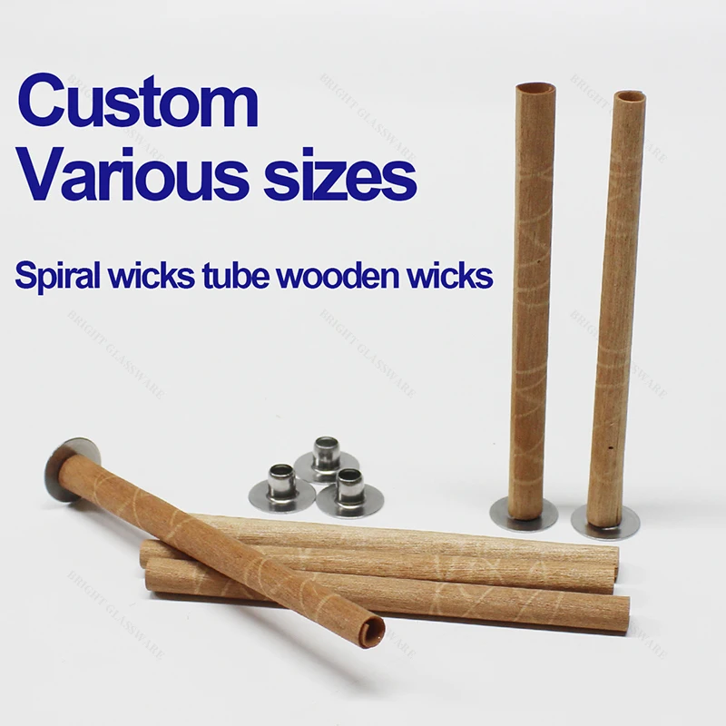 Custom Private Logo Natural Rosewood Wooden Wicks Smokeless Cherry Wood