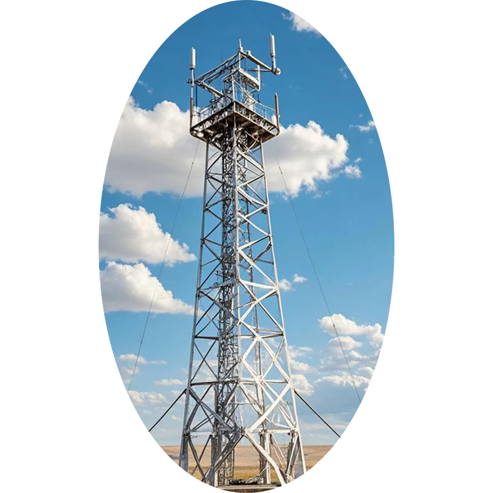 4 legs 5G wifi  cellphone  angle steel communication tower   antenna signal  iron tower  Factory direct sale