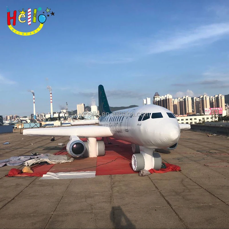 Надувной самолет длиной 20 м, модель большого самолета для рекламы/шоу на открытом воздухе/фестивальных мероприятий