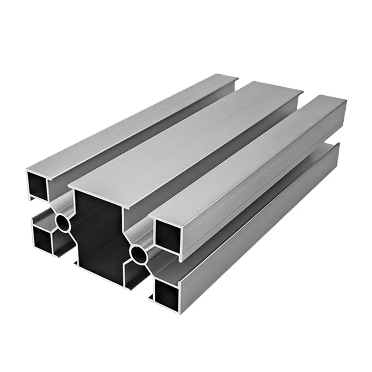 4080 Industrial Extruded Anodized Aluminum Alloy Profiles Suitable for Assembly Line Workbenches Punching and Cutting Services