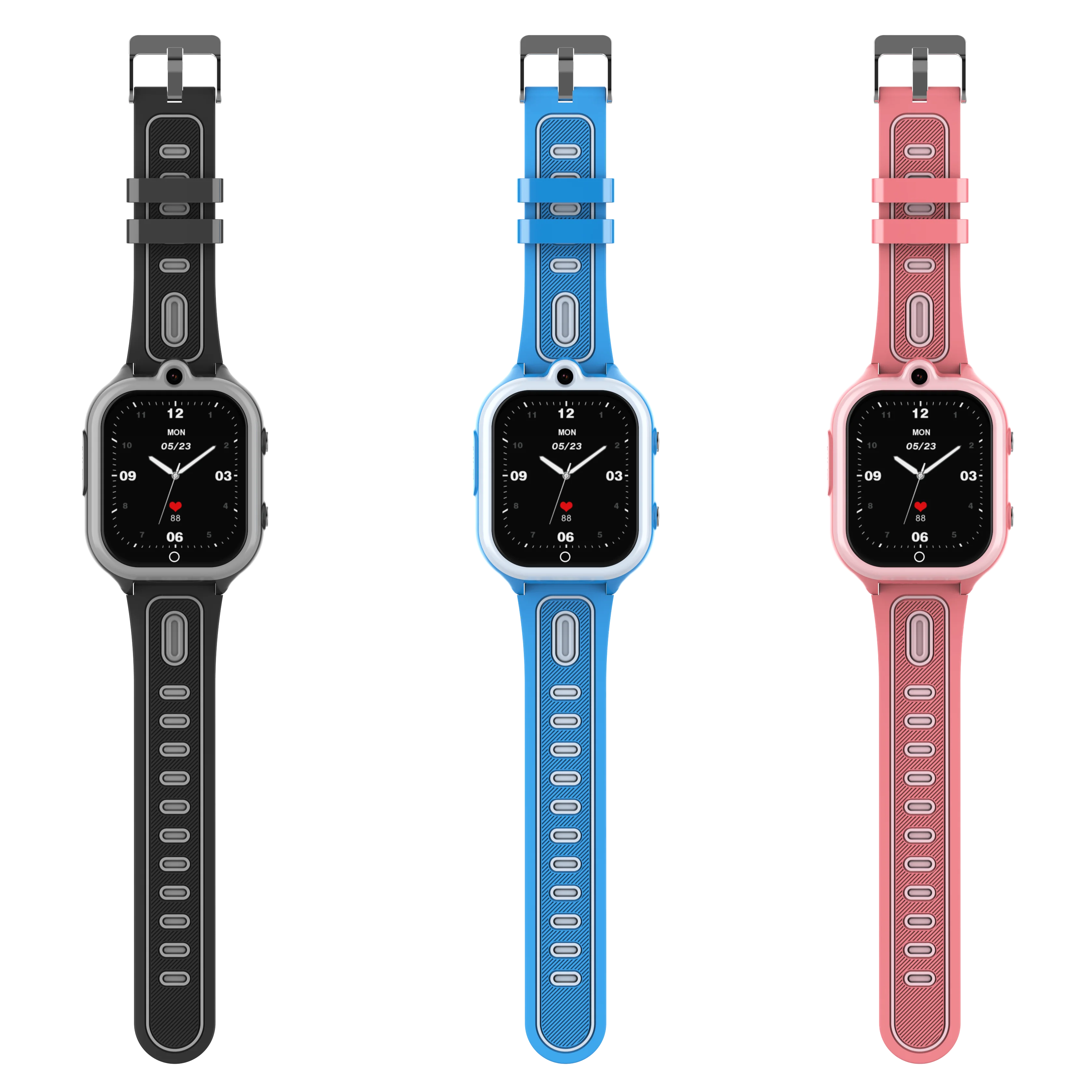 Wonlex Educational Smartwatch for Kids: Android Child Mode, Parent-Allowed WhatsApp Chat Detachable Colorful Strap Smartwatch