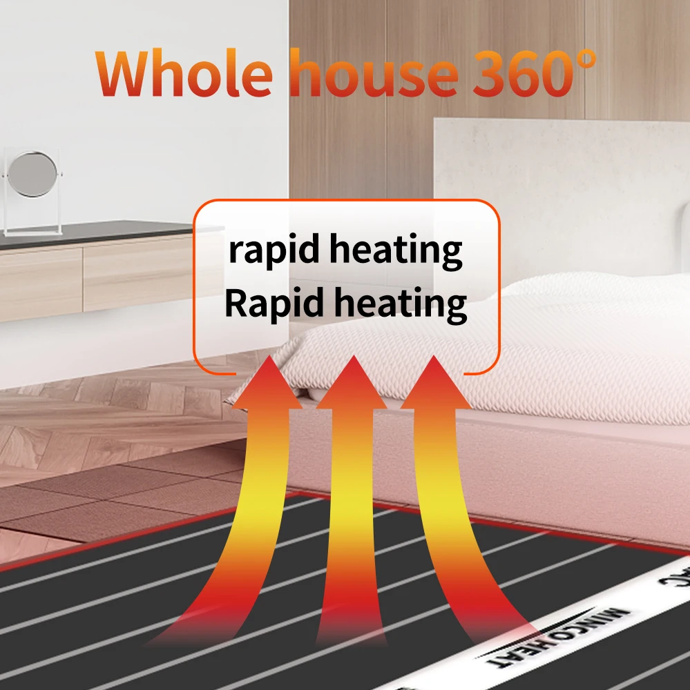 Mi-Heat HighEnd Nanotube Carbon Heating Film 200 Watt/m² | Triple