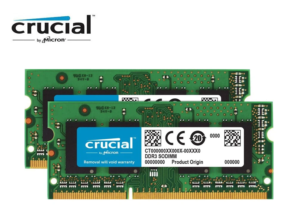 Original Crucial Laptop Ram Ddr3 Ddr3l 4gb 8gb 1600mhz 1333mhz 1066mhz