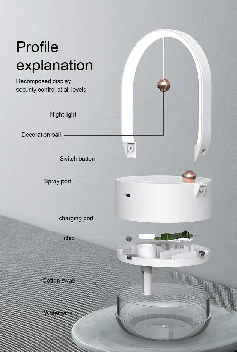 Night Light Air Humidifier 3C Electronic Consumer Products Manufacture