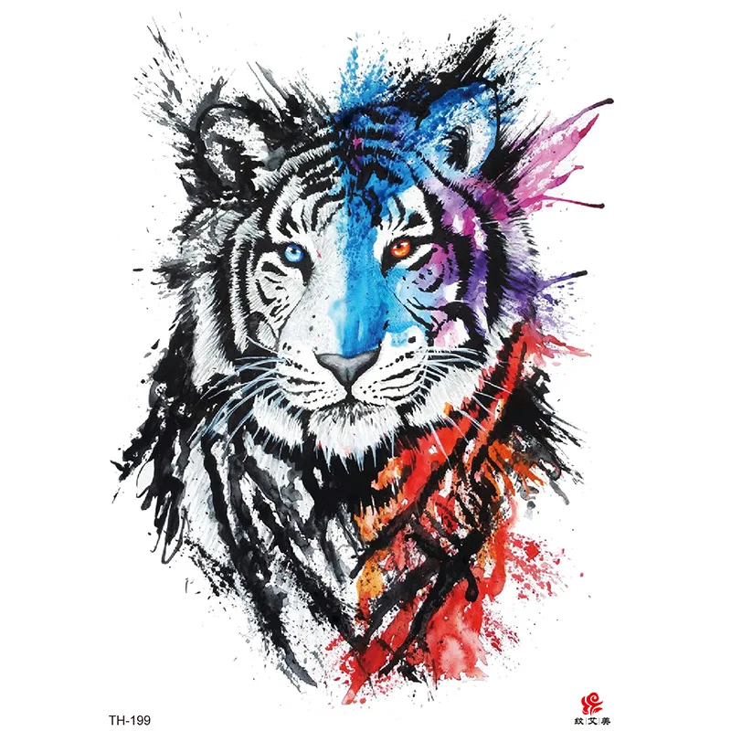 Temporary Tattoos of tiger Design Image Tattoo White tiger