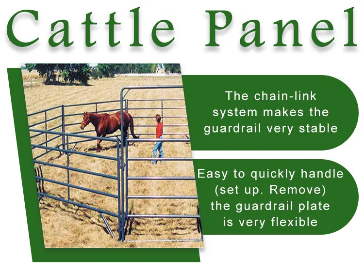 Customized Lightweight Horse Corral Panels 5" 3'' Tall By 7" Long Round