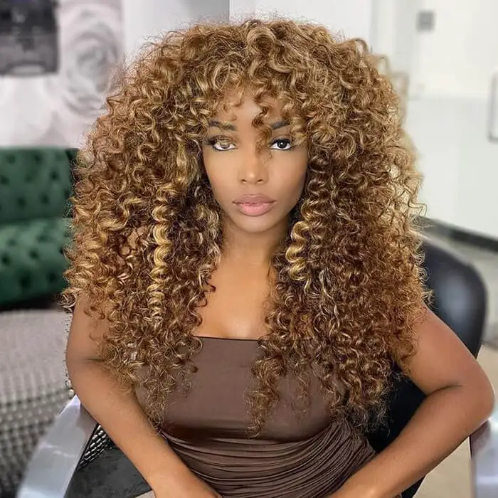 Front Wig Curly Vixen Wigs Lace Frontal Blonde Human Hair Wigs