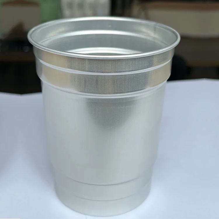 Customize Retail Package Disposable Eco Friendly Recycled 450Ml Reusable Magic Aluminum Mug Beer Cups