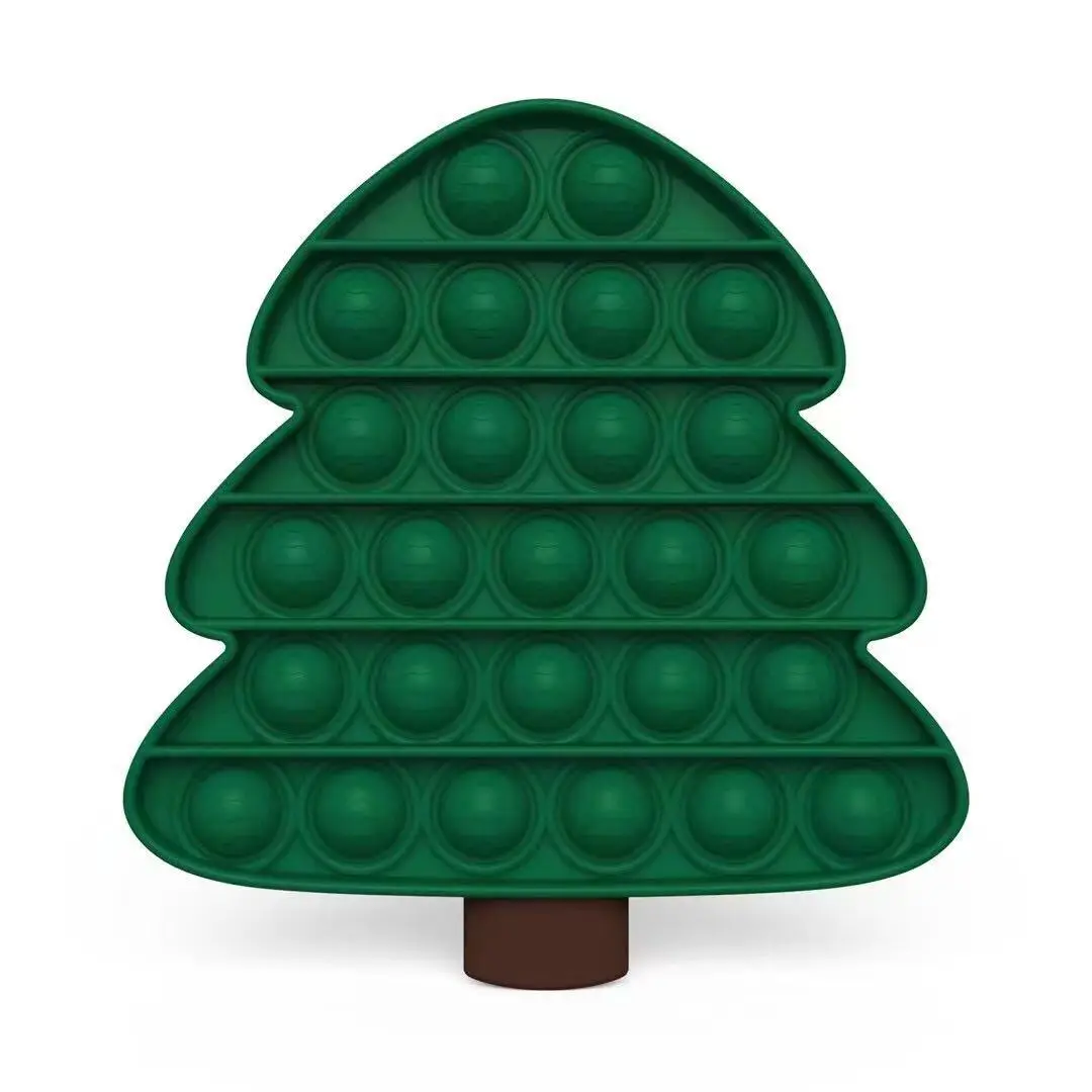 Лидер продаж на Amazon, Рождественская пузырьковая игрушка-антистресс для детей, сенсорное снятие стресса, новые антистрессовые игрушки-антистресс