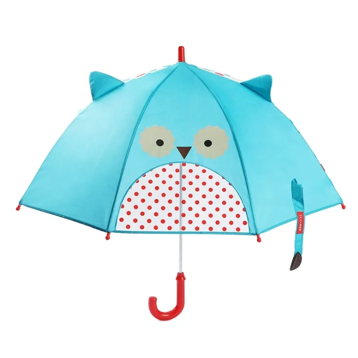 Cartoon Animal Shape Kids Umbrella Polyester Material 90cm Open Diameter Rainproof Back to School Use Custom Printing