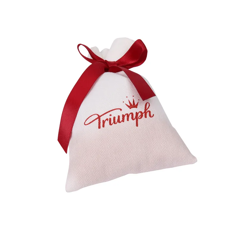 Modern Design Ribbon Bow Style Fabric Small Bag Scented Linen Bag Cloth Scented Sachets for Home Decoration and Car