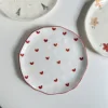 Mano pellizco Placa de 8 pulgadas-amor rojo