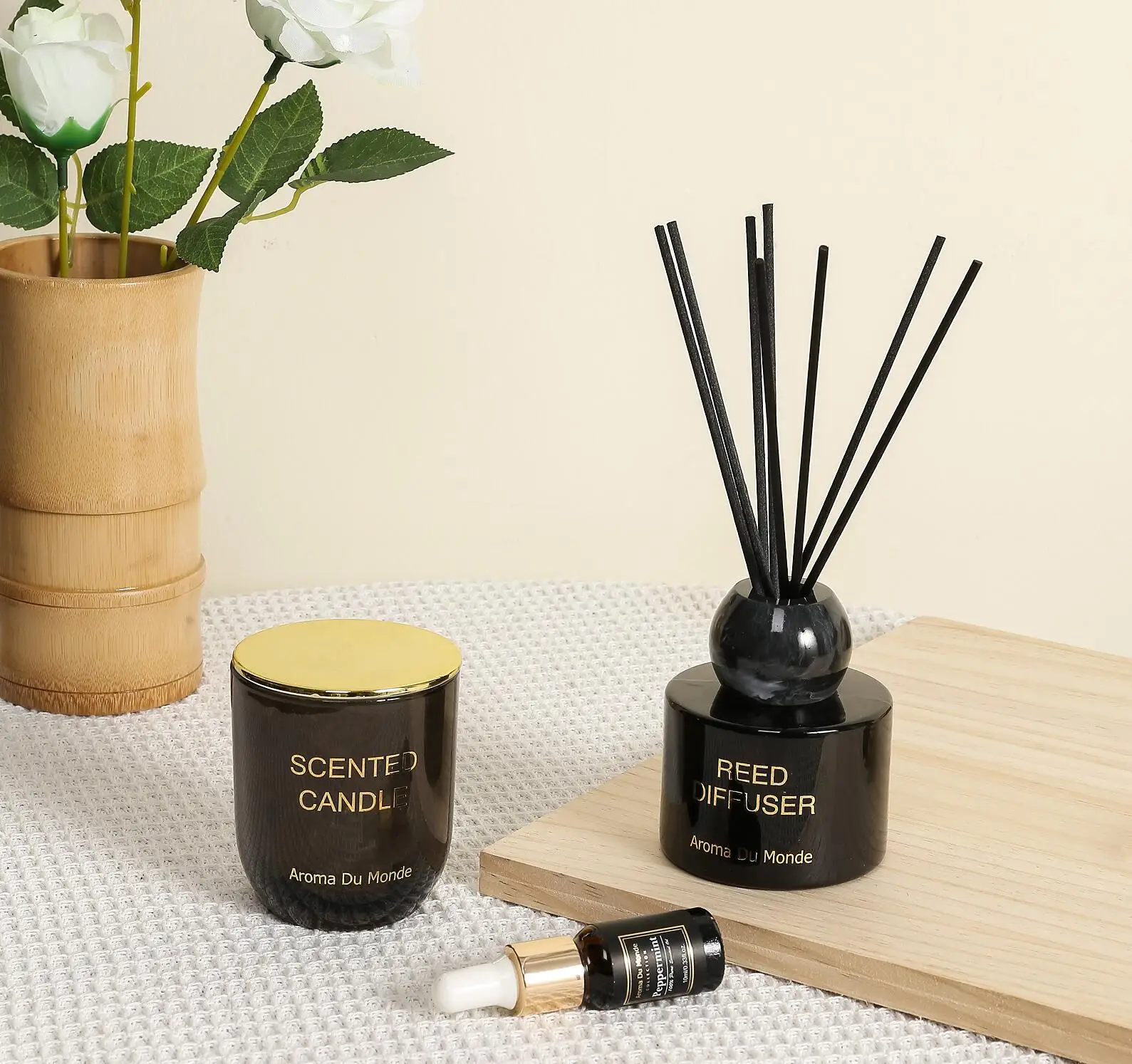 Home Fragrance New Arrival Air Freshener Reed Diffuser With Rattan 