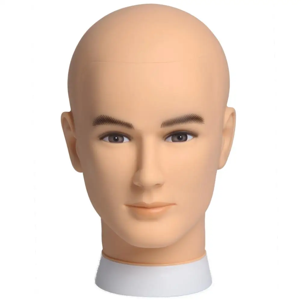 professional fat silicone male mannequin head