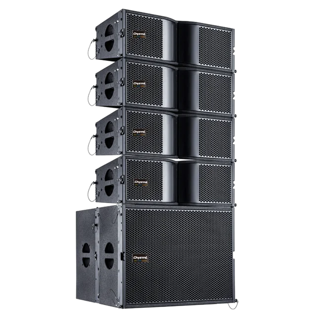 PA system speaker box Dual 8 line array speakers set line array speaker subwoofer sound system for concert