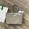 Sac crocodile gris clair
