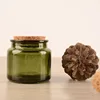 Green bottle + wooden stopper