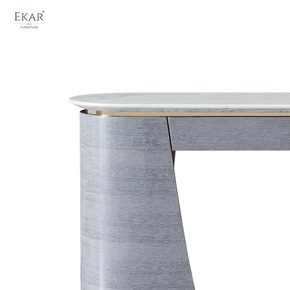 product ekar furniture luxury furniture console table modern marble top storage console table-63