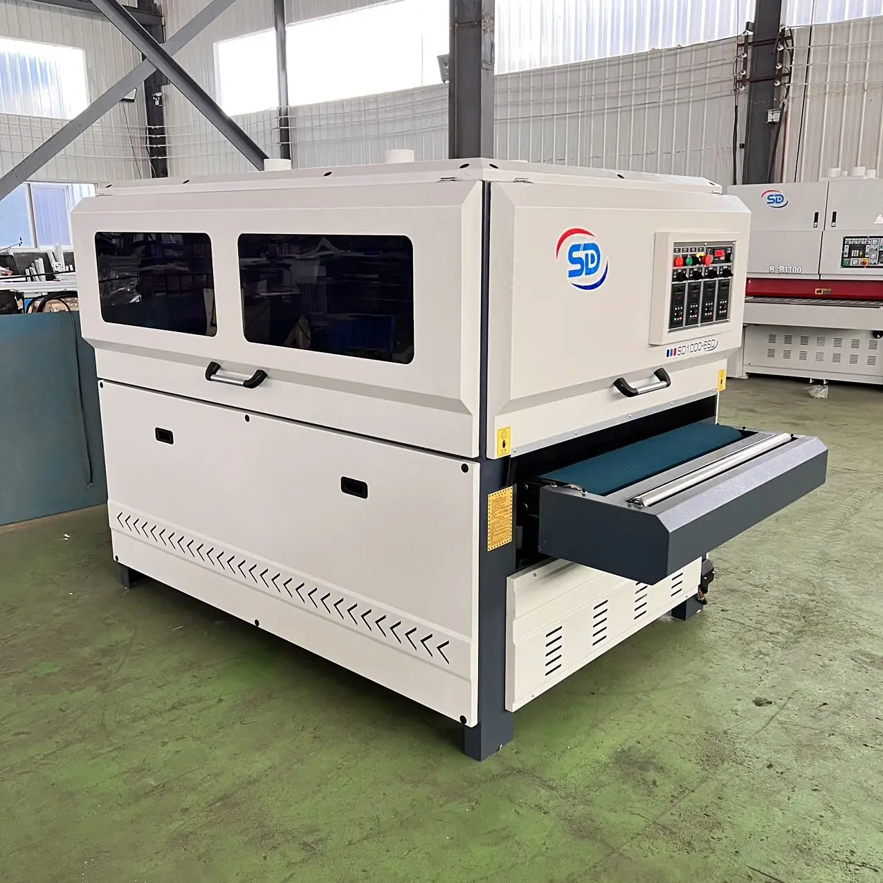 Woodworking Brush Sanding Machine Automatic Combination Door Cabinet Wood Disc Brush Polish Sanding Sander Machine
