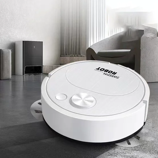 Quiet Intelligent Rechargeable Robot Vacuum Cleaner Wet and Dry Cleaning  Function for Garage Use