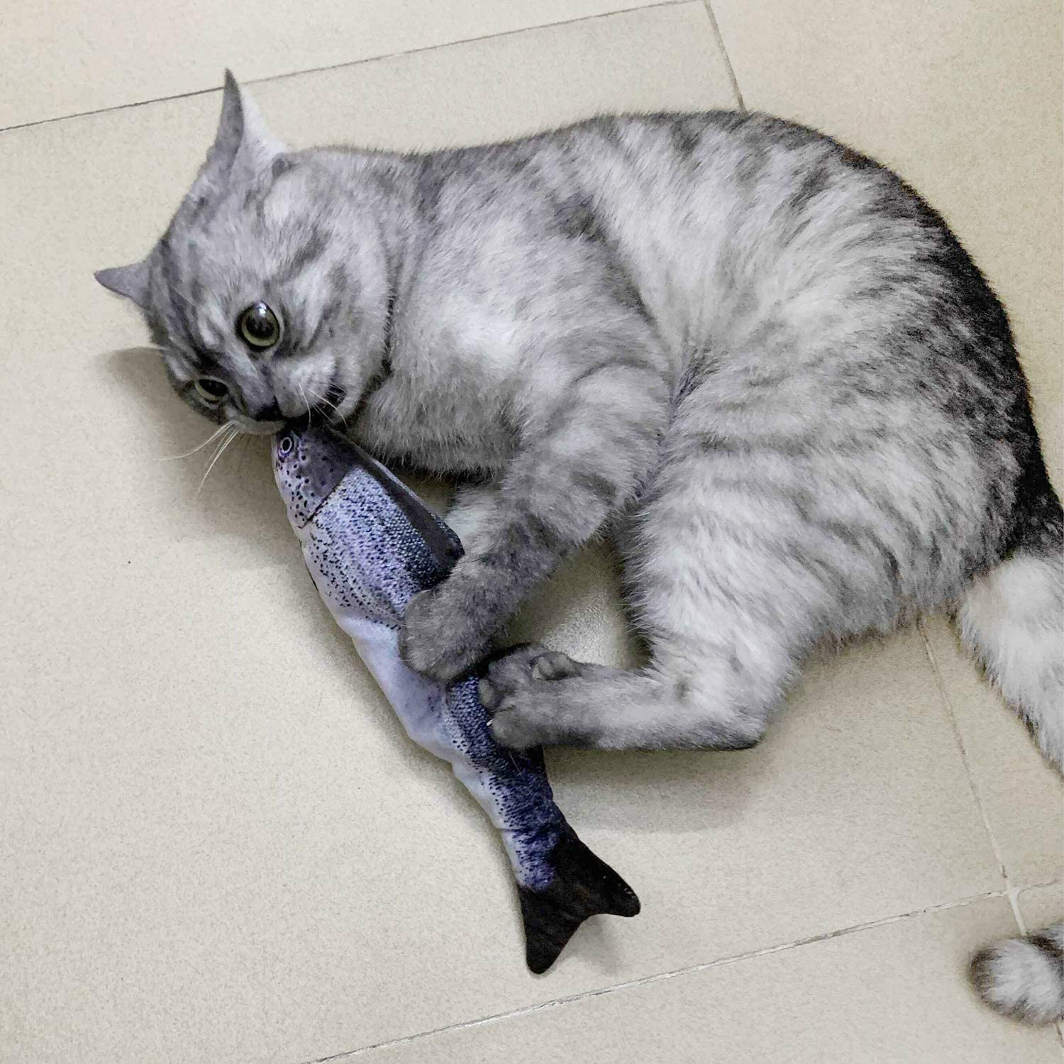 Оптовая продажа, электрическая тянущаяся рыба-кошка, электрическая самодвижущаяся рыба, устойчивая к укусам Войлочная игрушка для домашних животных от поставщика, игрушка для кошек, рыба