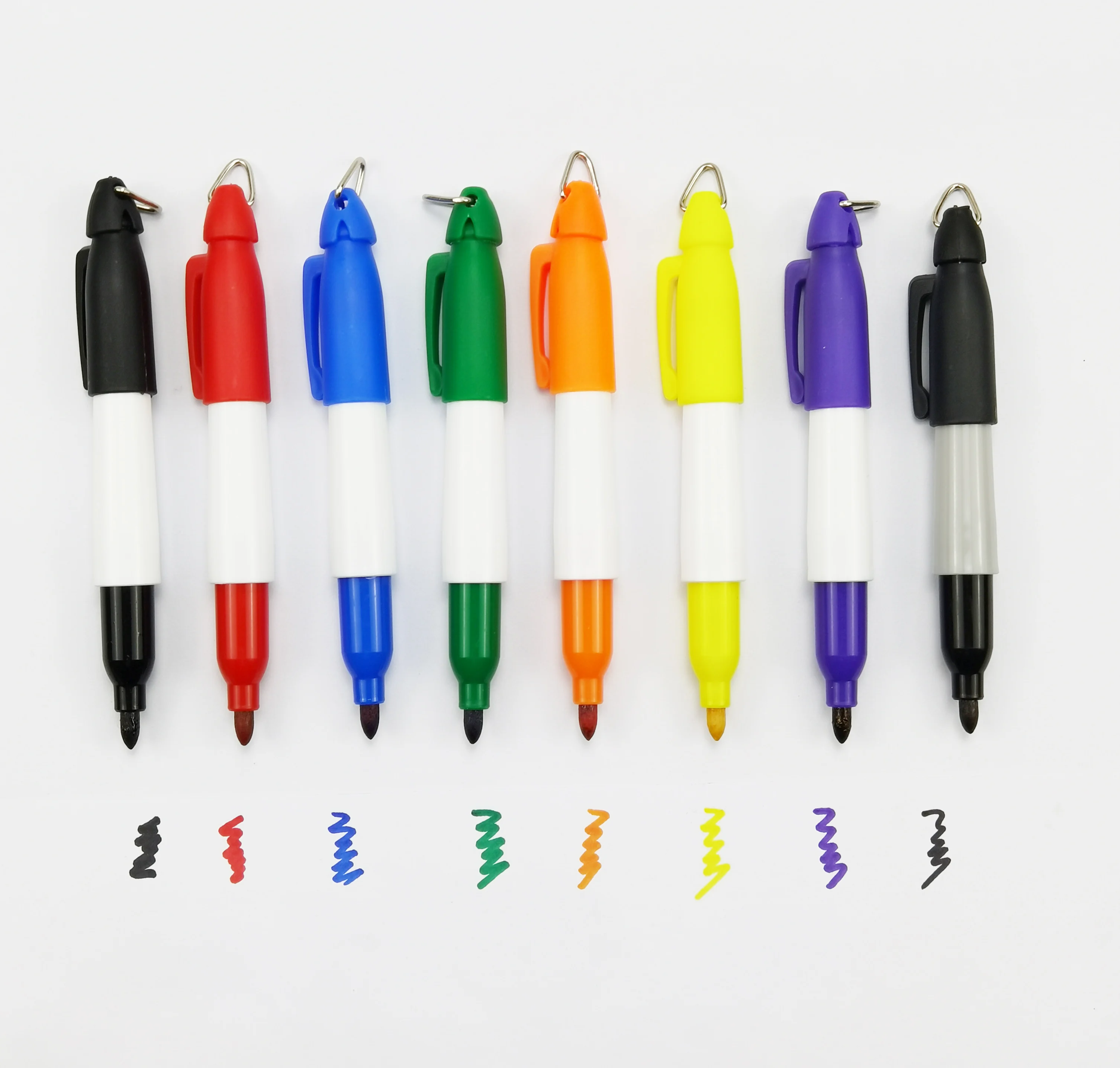 Mini Permanent Marker Pen Sharpie Style Marker With Key Ring For