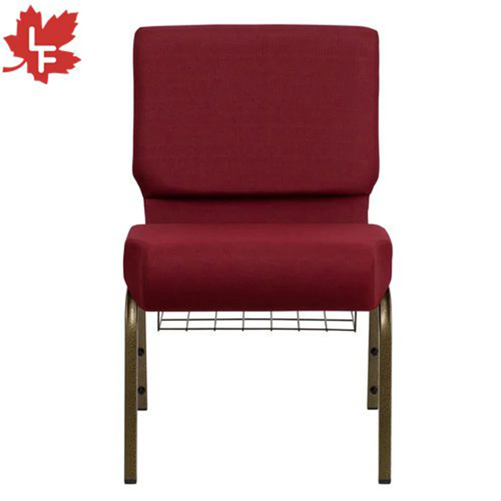 Factory Sale Cheap Stackable Upholstered Metal Church Chair For Used