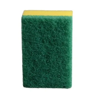 Wholesale Kitchen Dishwashing Sponges PU Sponge with Scouring Pad Professional Cleaning Sponge