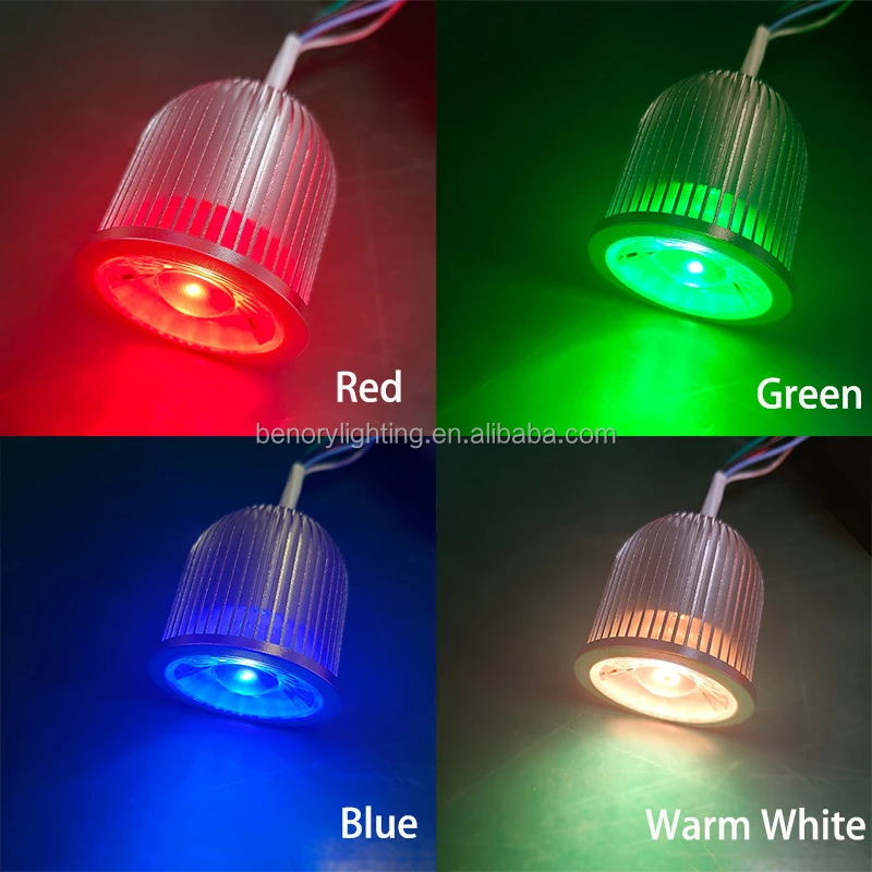 Benory 24v Cri95 Rgbw Gu10 Dmx512 Rgb 2700k Spot Dali Knx Loxone Tree Pwm Dimming Driver Led Light Cct Tunable Mr16 Spotlights