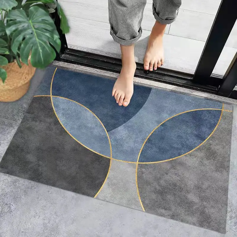 New Design Custom Made Soft 100% Polyester Microfiber Super-Microfiber Bath and Floor Mat - Anti-Slip PVC Backing, Door Mat, Entrance Mat, Ideal for Kitchen, Bedroom, Living Room, and More manufacture