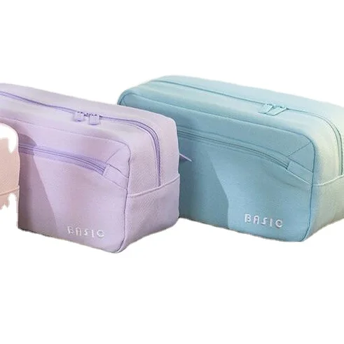 Angoo Large High-Capacity Pencil Case Desk Organizer Marker Pouch Pen Holder Box Storage Bag for Middle School Students
