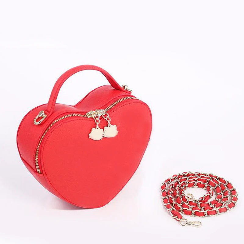 Latest Design Love Heart Shape Female Lovely Single Shoulder Bag
