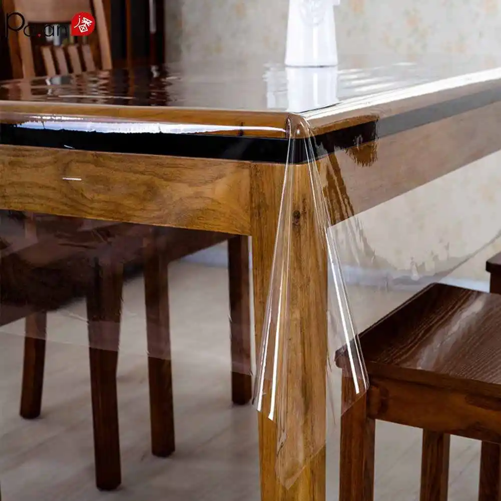 Прозрачная скатерть на кухонный стол