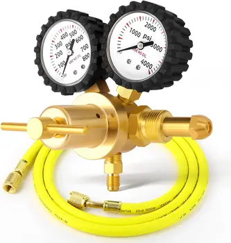 Regolatore Di Azoto Personalizzato - Adattatore Per Bombola CO2 Da CGA320 W21.8 G5/8 A CGA580 Con Accoppiatore In Ottone - Foto 5