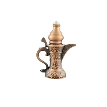 Arabic Mini perfume Bottle with Metal Cap and Decorative Essential Oil Glass Bottle