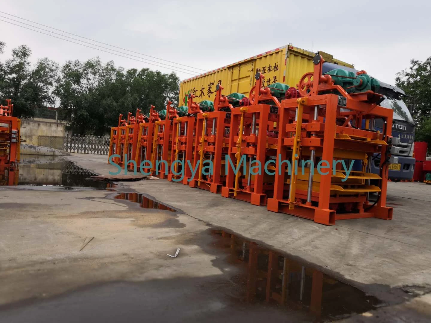 blockb まとめ売り Shengya QTJ4-40 Paver Block Brick Making Machine for Kenya