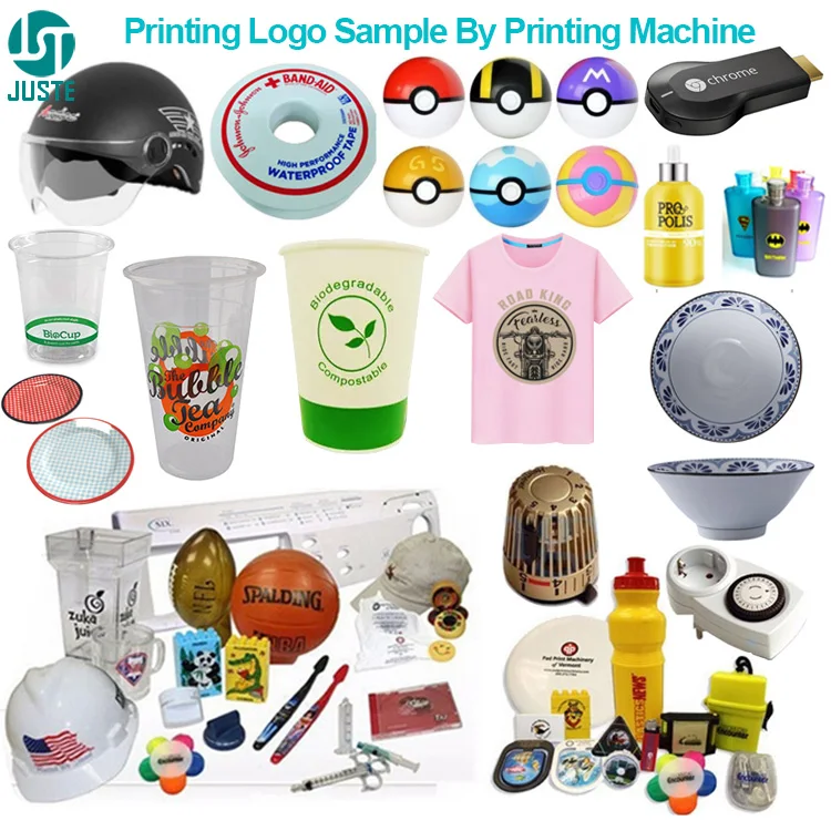 Multi 6 Color Pad Printing Machine Large Automatic Conveyor Tampo Pad Printers for Lighter Pencil Sandals LED Bulb Shoe