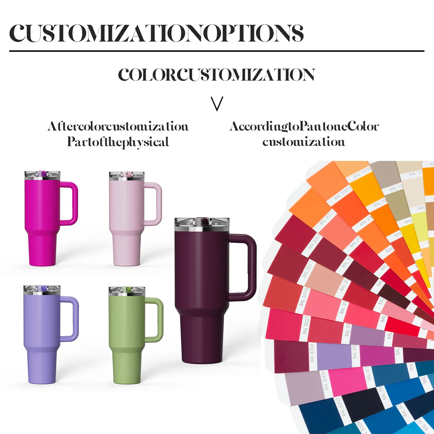 Custom 40 Oz Insulated Double Wall Stainless Steel Patent Lid Tumbler With Handle Travel Coffee Mug for Office Gift Set manufacture