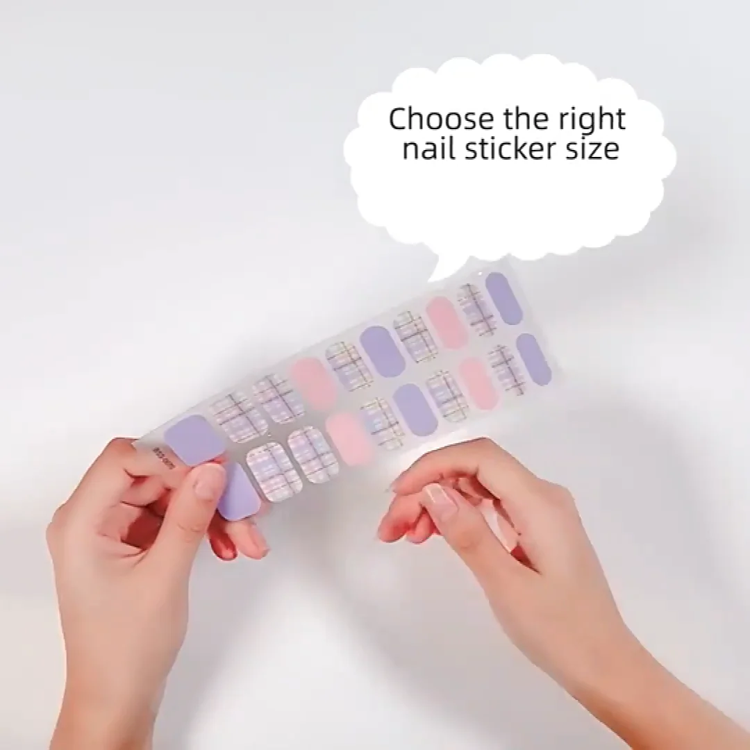 New Arrival Self Adhesive Nail Art Decal Strips Nail Sticker Printing Paper Gel Real Nail Polish