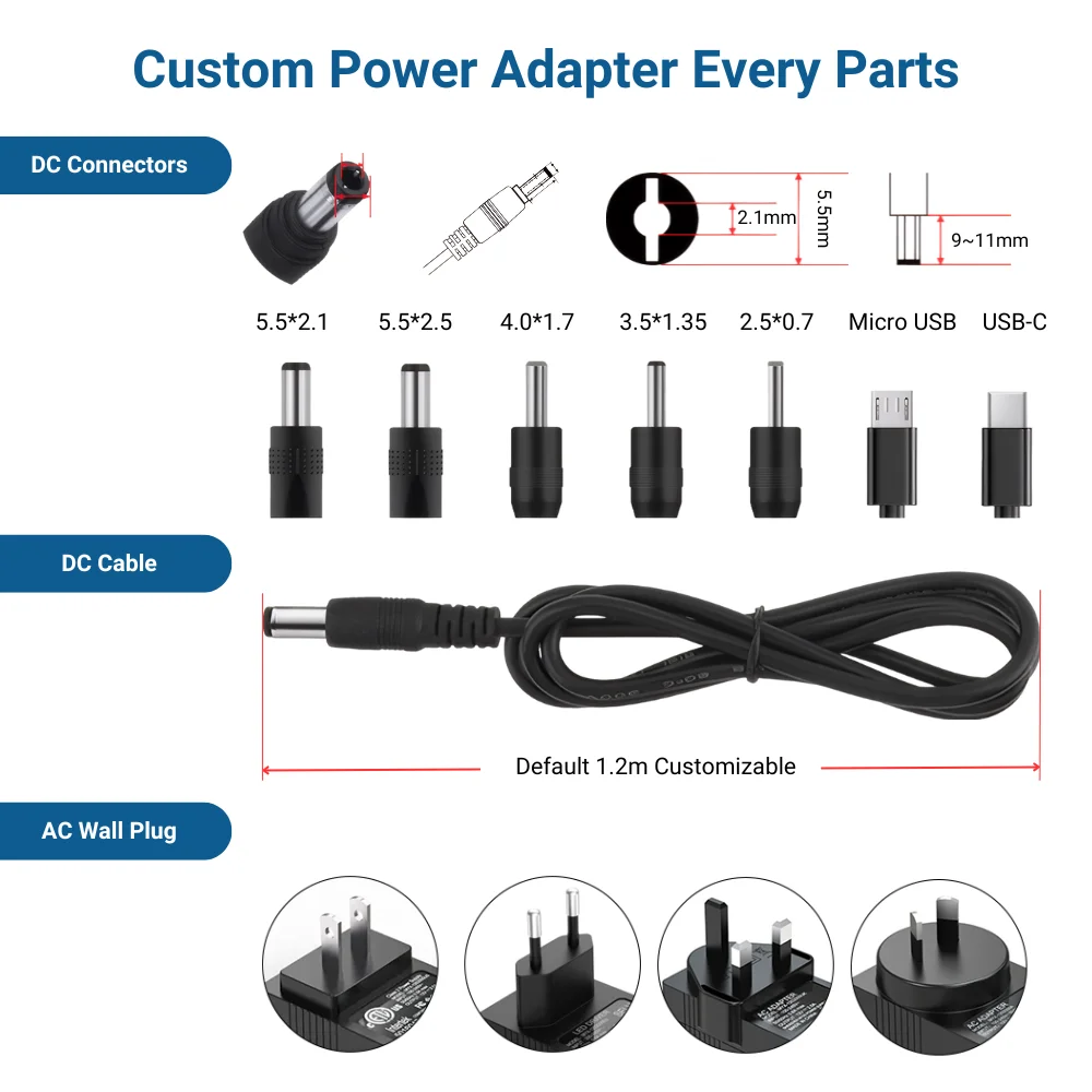 Custom Power Adapter OEM ODM