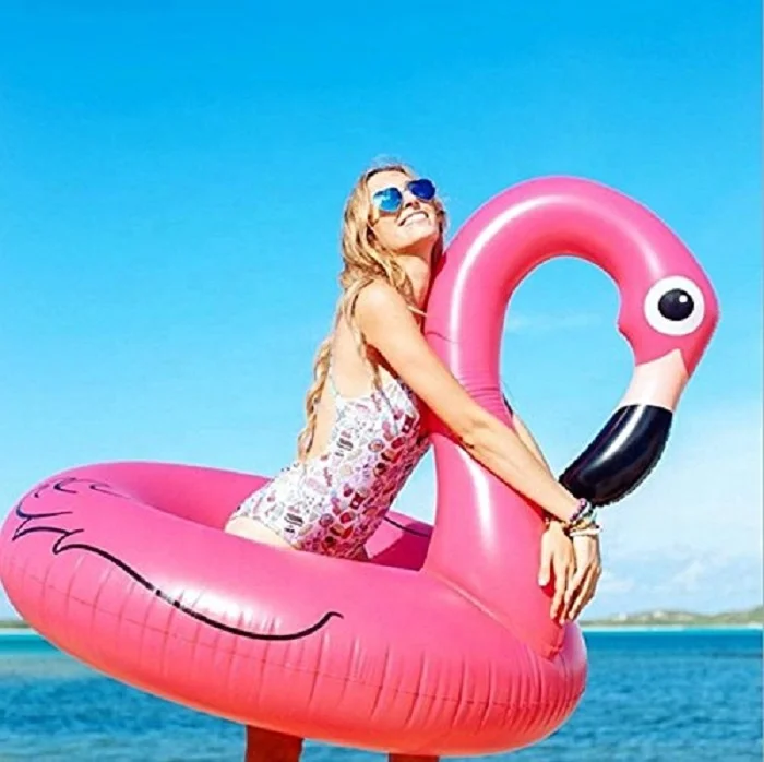 Inflatable Flamingo Unicorn Pool Floats Tube Swimming Ring Circle Water Mattress Bed for Adults Pool Toys Party