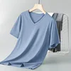 Scollo a V blu foschia