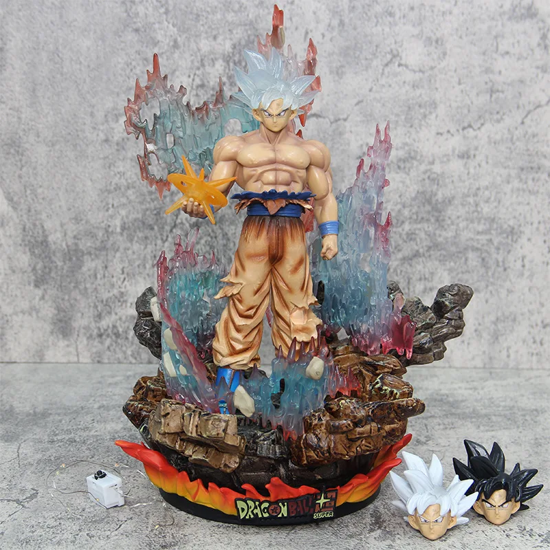 Botu 33cm Dragonball Action Figure Kawaii Anime Cartoon Son Goku Light
