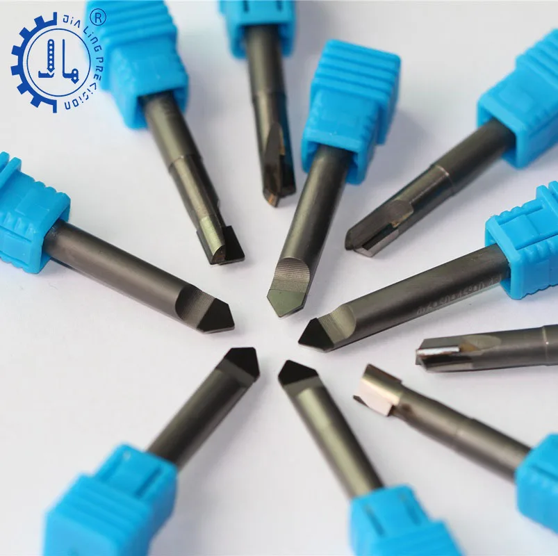 花崗岩フライスカッター60度Vビット120 3D彫刻ビットPCDダイヤモンド