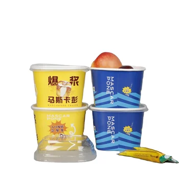 Wholesale Biodegradable Paper Coffee Cups Disposable Biodegradable Square paper cup