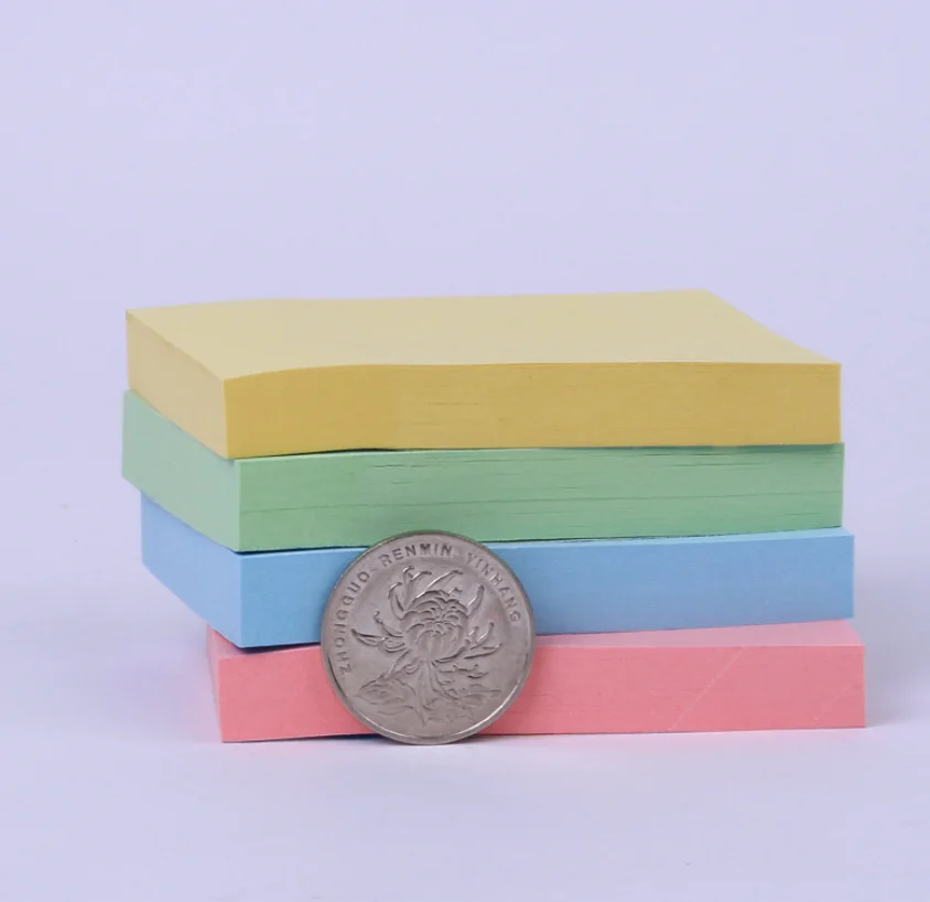 Заводская распродажа канцелярские товары цветные 50 листов на блокнот самоклеящиеся блокноты стикеры для заметок